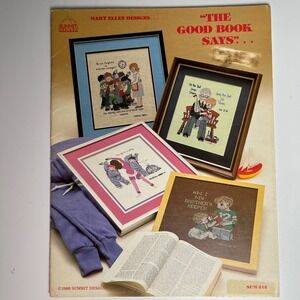 Mary‎ Ellen Designs The Good Book Says Cross Stitch Patterns 1983 Summit Designs